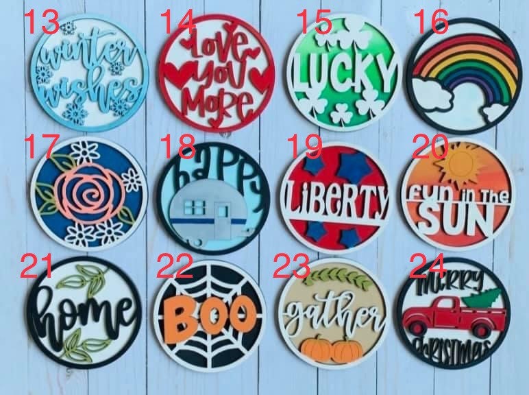 DIY Craft Kit, Round shiplap frame with inserts Unfinished Wood - Wooden Blanks- Wooden Shapes - laser cut shape - Paint Party