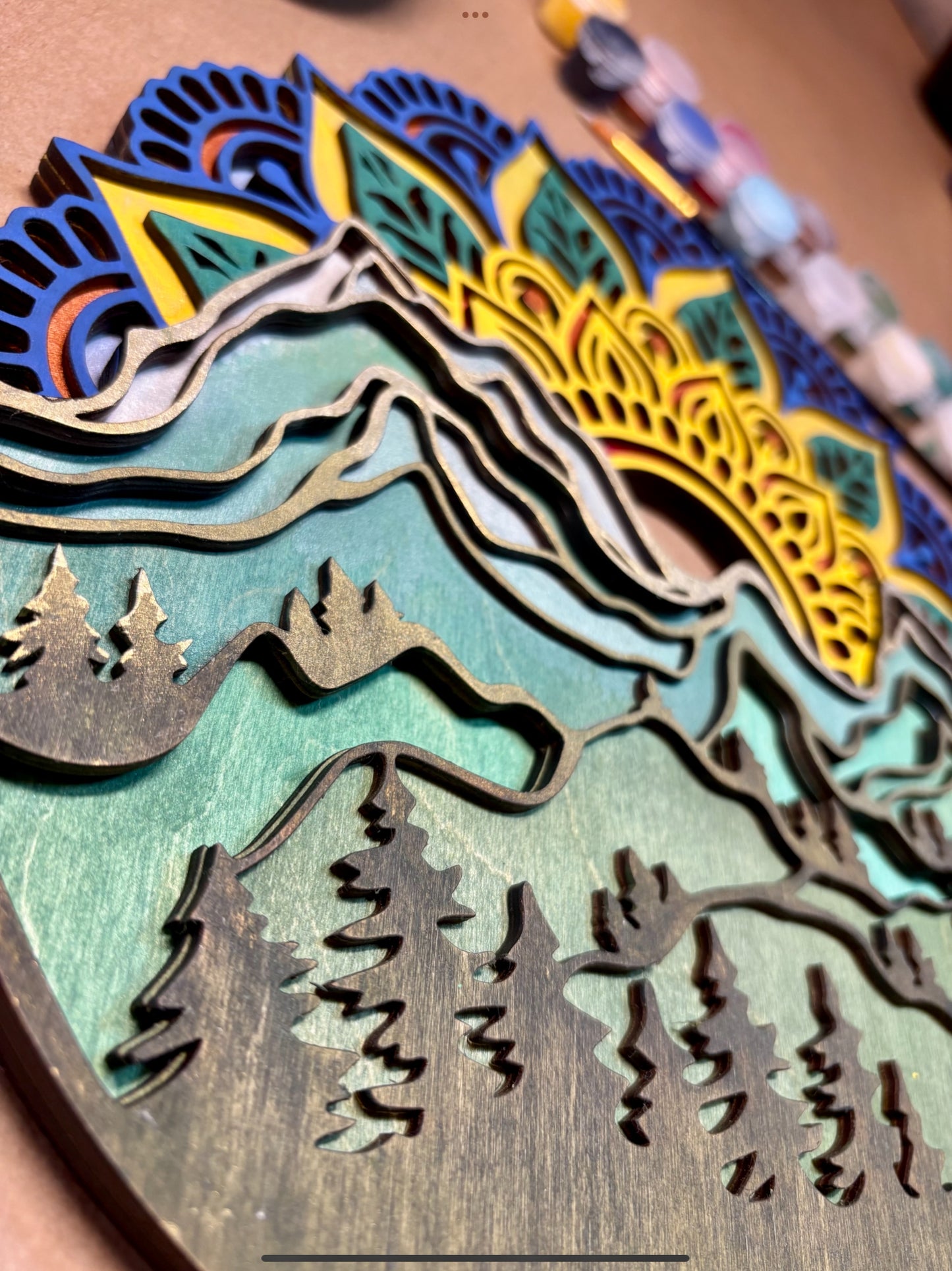 DIY Mountain Mandala Paint Kit