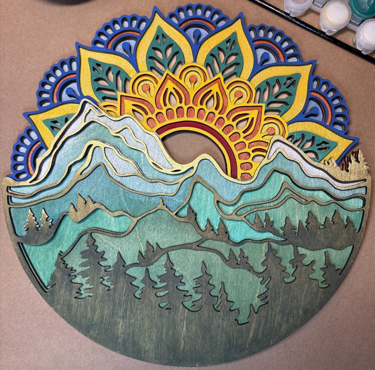 DIY Mountain Mandala Paint Kit