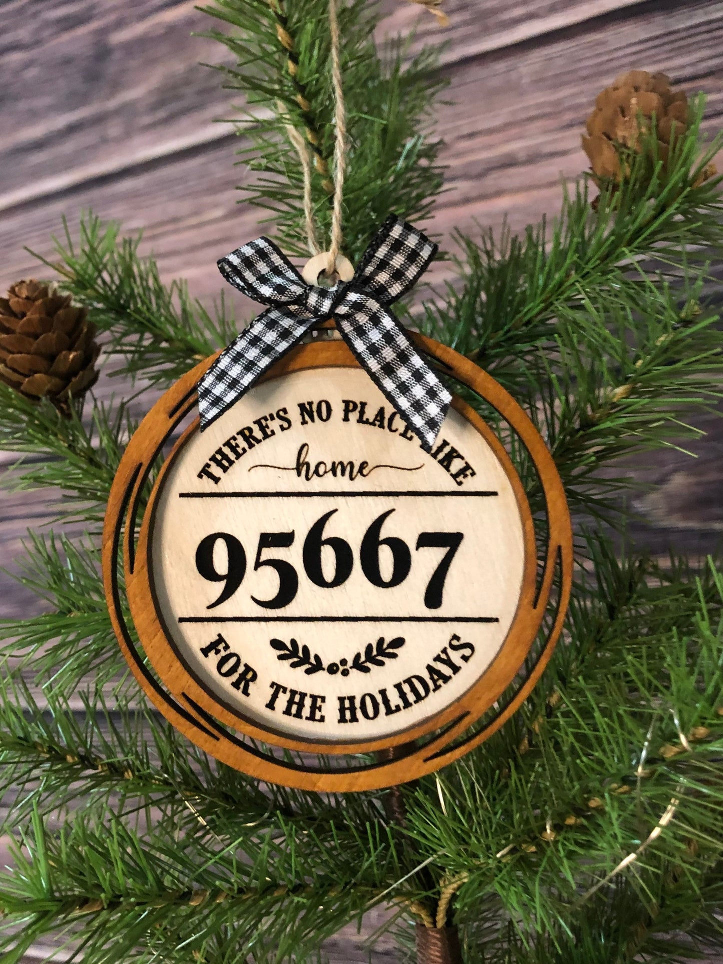 There’s No Place Like Home Zipcode, Home Address Ornaments
