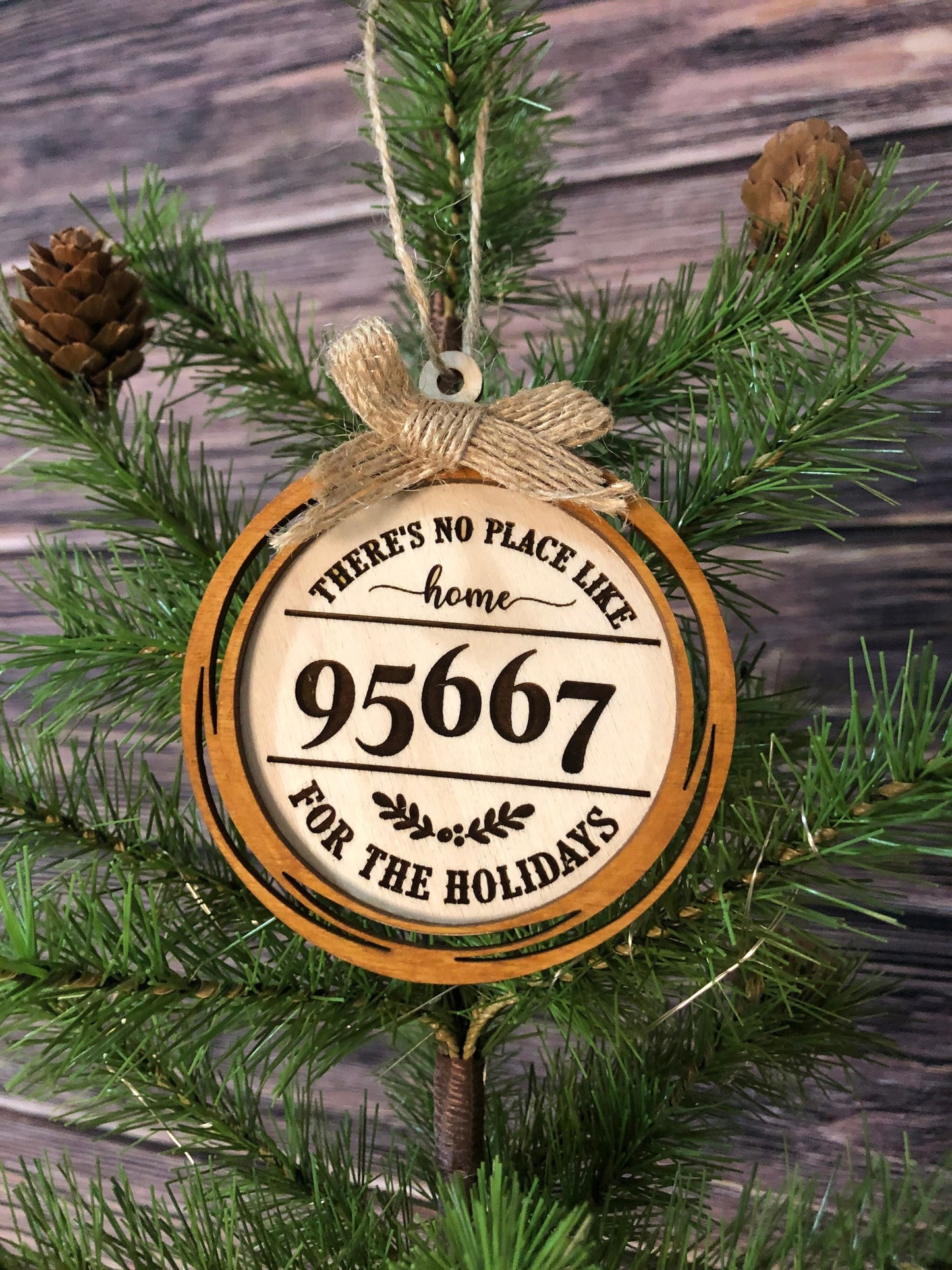 There’s No Place Like Home Zipcode, Home Address Ornaments