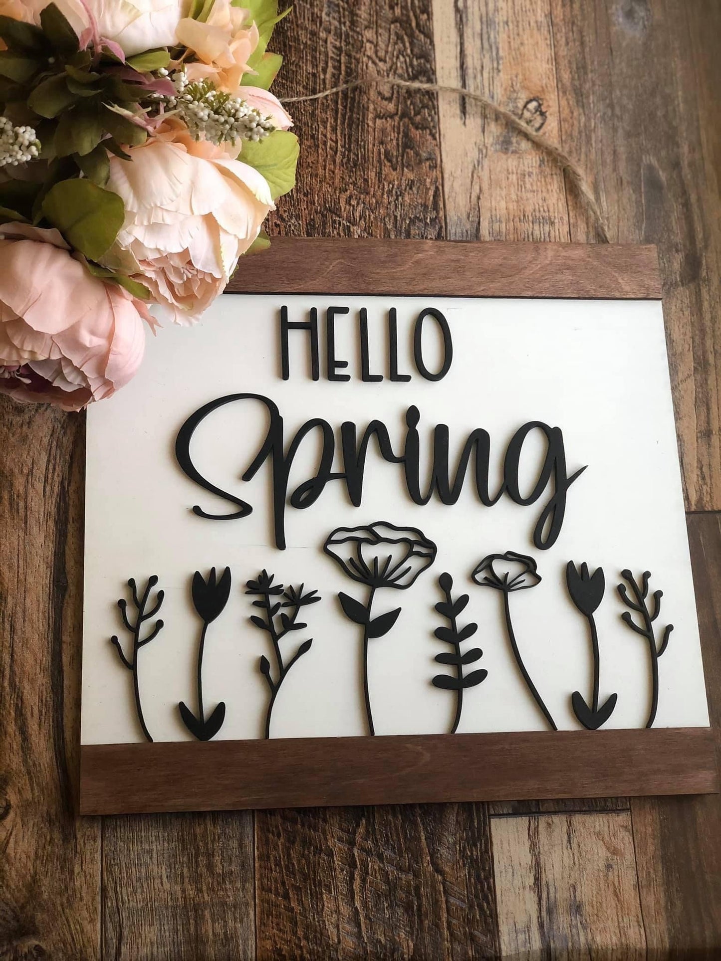 DIY Craft kit, Hello Spring wood blanks